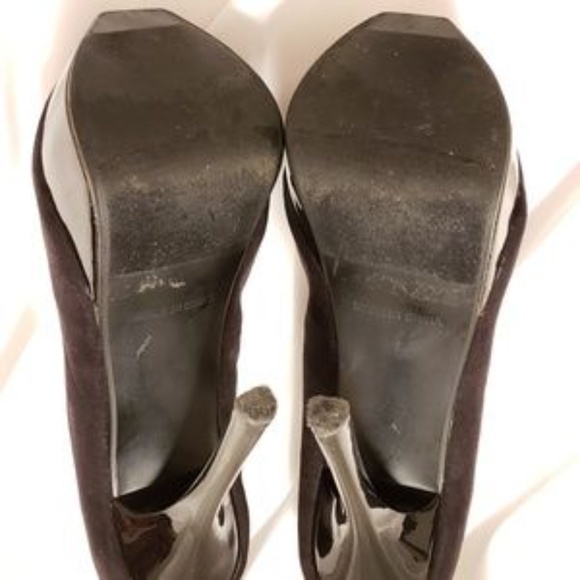 ♡🔸️Forever 21 heels black faux suede *sz 7.5 - Picture 5 of 7